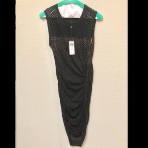 BCBG black mesh dress